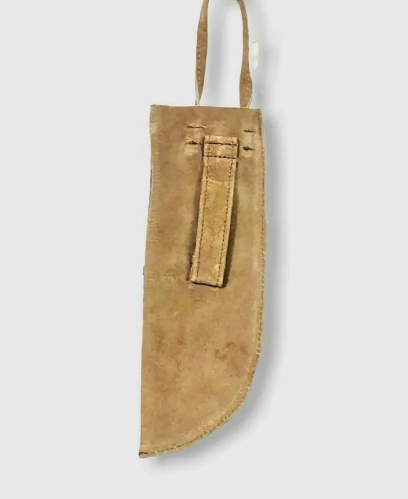 Native Sioux Style Indian Beaded Knife cover Suede Leather Knife Sheath